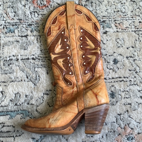 ❌SOLD❌Vintage miss Capezio butterfly cowboy boots - Picture 13 of 14